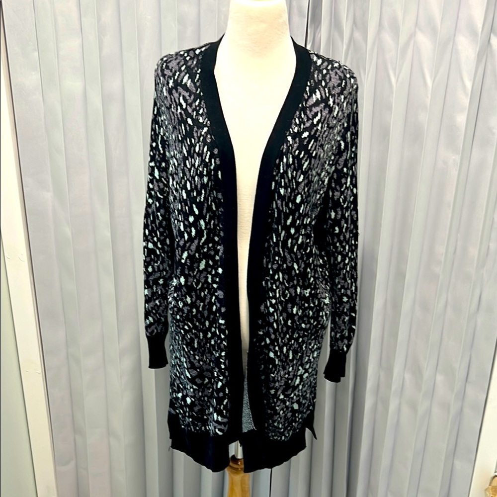 Lane Bryant Black and White Cardigan